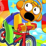 Sprunki And Obby: Scooter Racing!